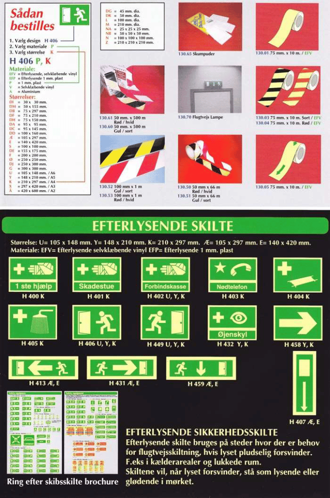 Sikkerhedsskilte - Efterlysende skilte Sikkerhedsskilte - Efterlysende skilte