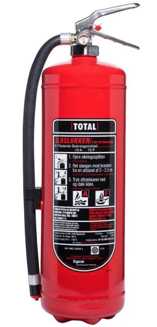 Ildslukker Total 6 kg slukker Ildslukker Total 6 kg slukker